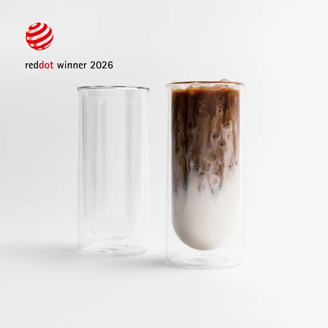Double-Wall Iced Coffee Glasses That Stay Dry