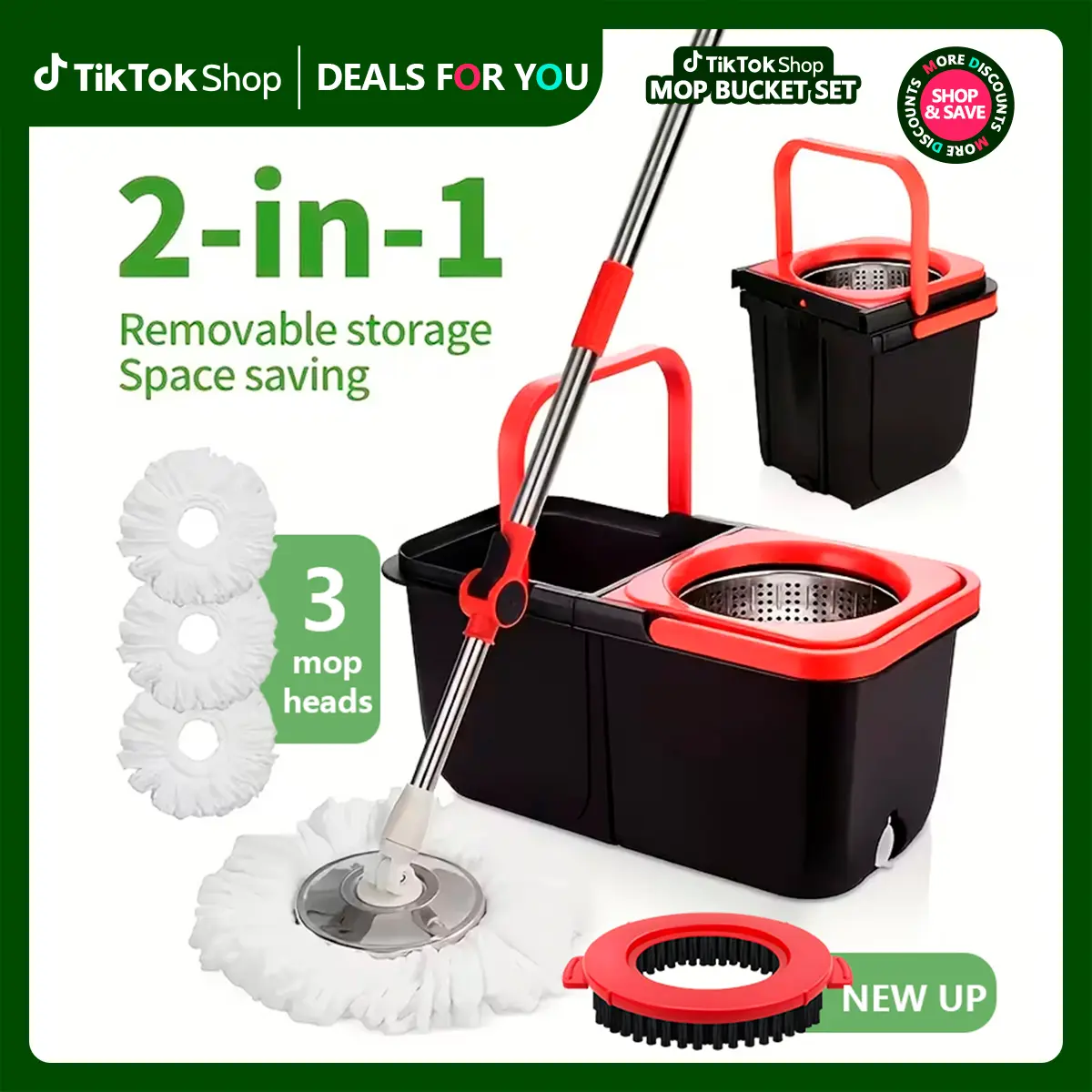 A Spin Mop That Wrings in the Bucket